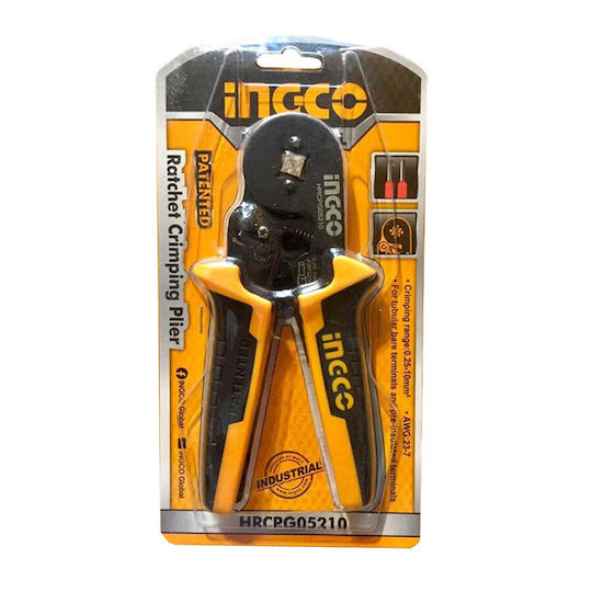 Ingco Self-adjusting Crimping Pliers Cross-section 0.25 - 10mm² Length 150mm