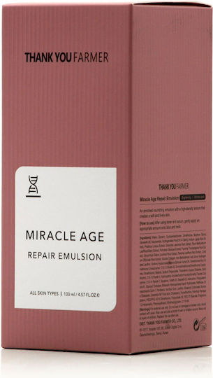 Thank You Farmer Miracle Age Emulsie de Față 24h pentru Reconstrucție, Pete Pigmentare și Albire cu Ceramide 150ml