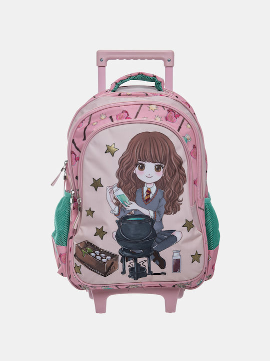 Graffiti School Bag Trolley Elementary, Elementary in Pink color