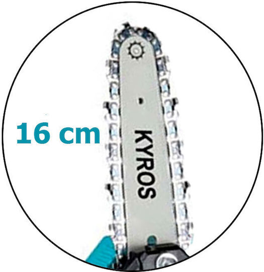 Kyros Pruning Battery Chainsaw 16.8V 1.5kg with Blade 16cm