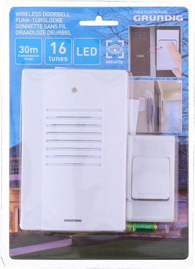 Grundig Wireless Doorbell with 16 Melodies White