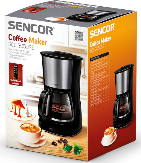 Sencor Καφετιέρα Φίλτρου 1000W Black