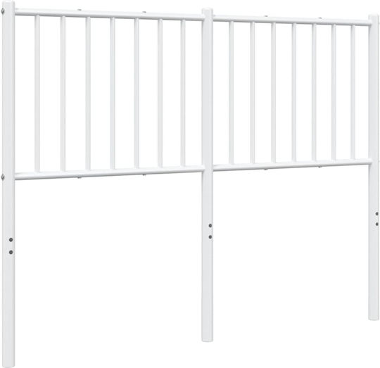 vidaXL Metal Bed Headboard White 125x90cm