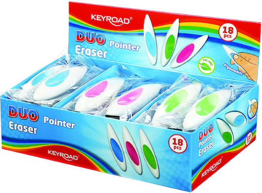 Keyroad Eraser for Pencil and Pen 1pcs White