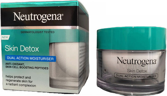 Neutrogena Skin Detox Лек Крем За Лице За Хидратация И Възстановяване С Пантенол И Пептиди 50мл