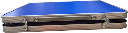 Sidirela Table Aluminum for Camping Foldable 60x40x24.5cm Blue