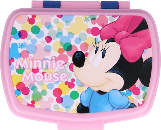 Stor Minnie Mouse Lucky Plastik Kinder Lebensmittelbehälter Minnie Mehrfarbig 17 x 13.3 x 5.6cm