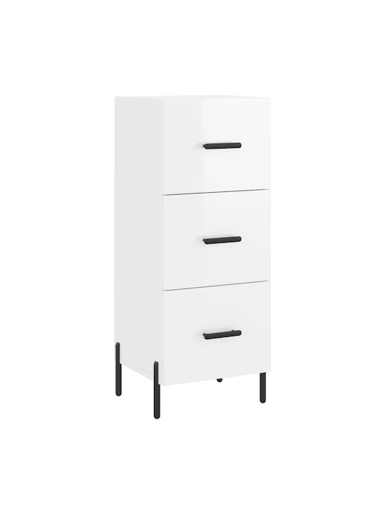 Sertar Mobilier de depozitare din lemn cu 3 Sertare L34.5xL34xH90buc