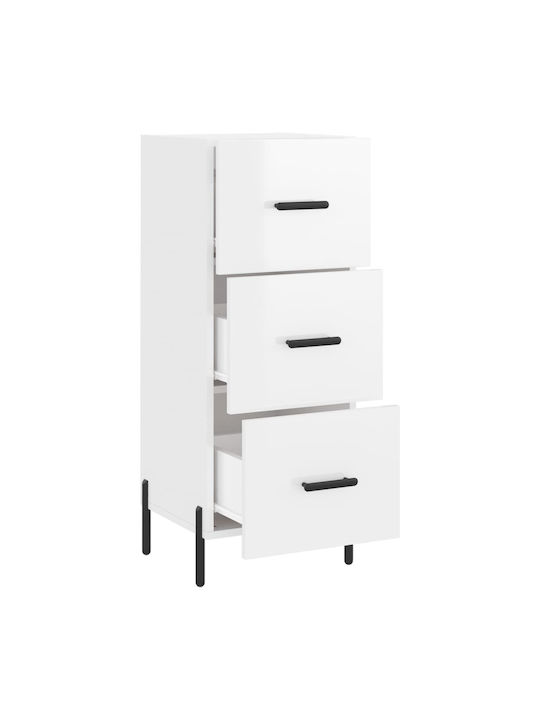 Wooden Storage Drawers M34.5xW34xH90cm