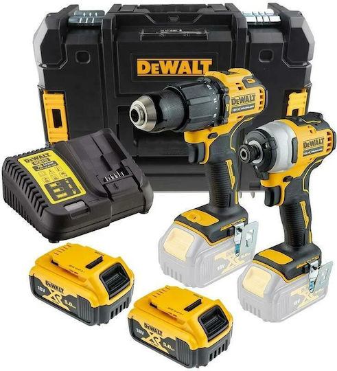 DEWALT DCK2062P2T Set Bohrschrauber & Schraubenzieher Brushless 18V mit 2 Batterien 5Ah und Hülle