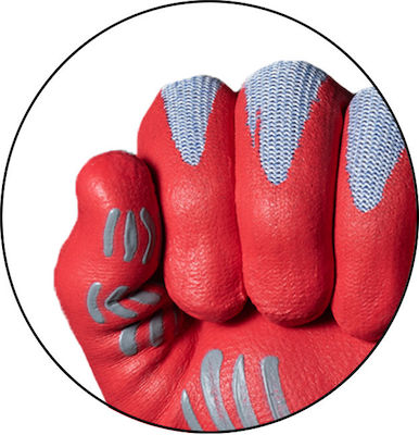 Conik Gloves for Work Red Nitrile for Cutting Protection