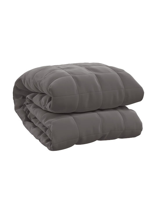 vidaXL Velvet Gravity Blanket for Sofa 120x180cm Grey