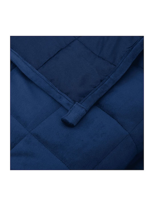 vidaXL Pătură De Gravitație Superdublă 220x235cm Albastră