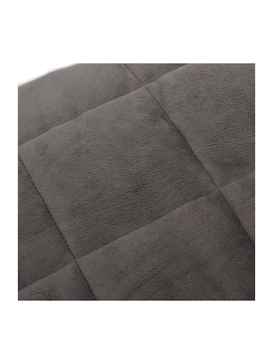 vidaXL Velvet Gravity Blanket for Sofa 120x180cm Grey