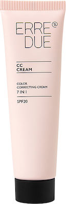 Erre Due Color Correcting CC Κρέμα Προσώπου Ημέρας με SPF20 για Ενυδάτωση & Ατέλειες με Βιταμίνη C 30ml