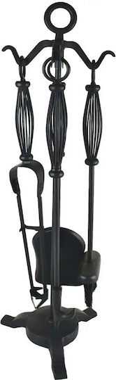 Sidirela Fireplace Tool Set with Stand Holder Black