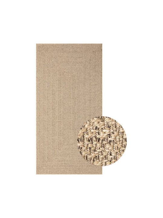 vidaXL Rug Outdoor Rectangular from Jute Beige