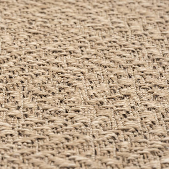 vidaXL Zizur Teppich Außenbereich Rechteckig aus Jute Beige