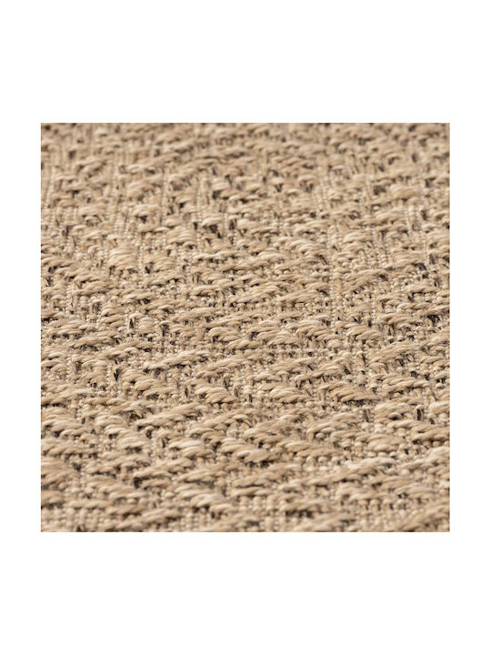 vidaXL Rug Outdoor Round Beige