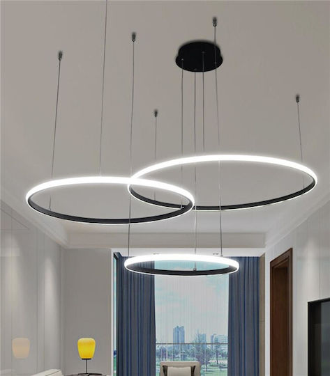 Cubalux Suspendata Profil din Aluminiu pentru Bandă LED Rotund cu Opal Acoperire