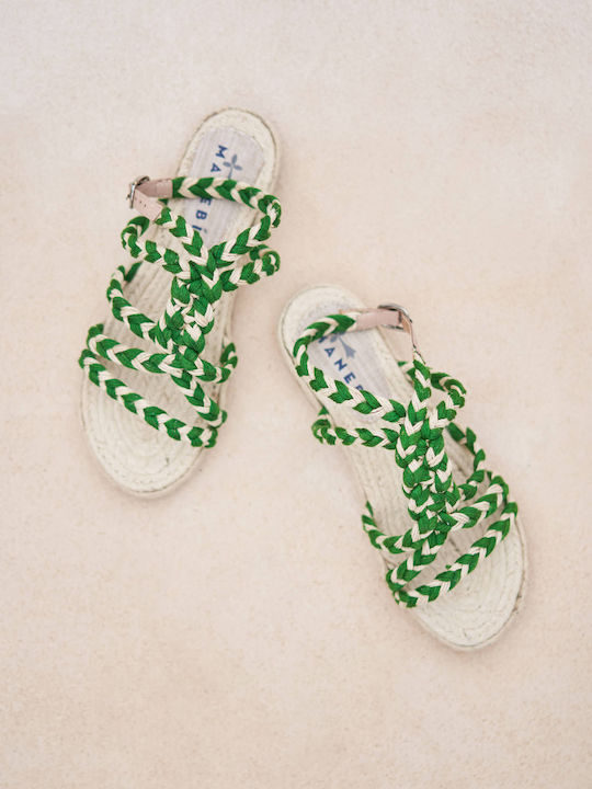Yucatan Women's Flat Sandals Green