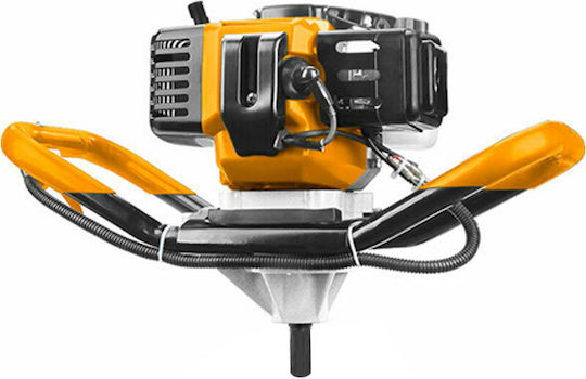 Ingco GEA55221 Erdbohrer Benzin mit Spike 52cc mit Leistung 2hp
