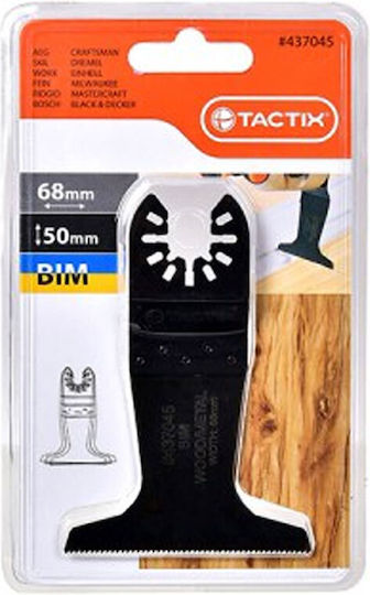 Tactix Λάμα Πολυεργαλείου Bimetal Κοπής Μετάλλου 68x50mm Λάμα Πολυεργαλείων 437045
