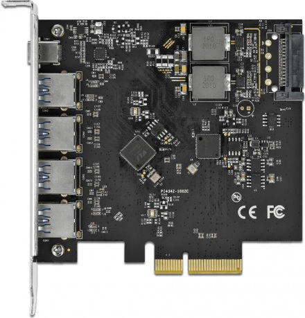 DeLock Κάρτα PCIe σε 5 θύρες Type-C / USB 3.2