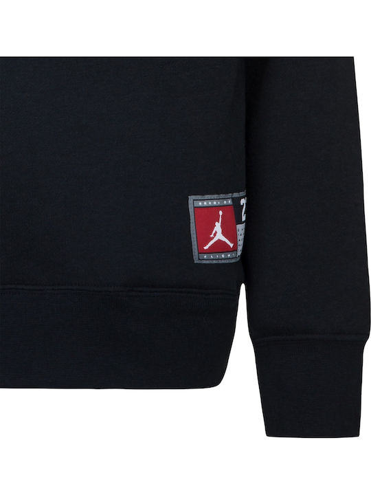 Fleece Kids Sweatshirt with Hood Black
