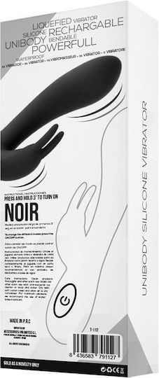 Tardenoche Noir Δονητής Rabbit 19.4cm Black