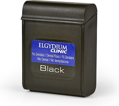 Elgydium Black Κερωμένο Οδοντικό Νήμα 50m