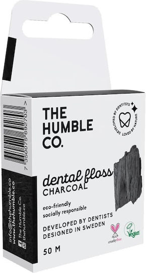 The Humble Co. Natural with Charcoal Dental Floss with Mint Flavour 50m