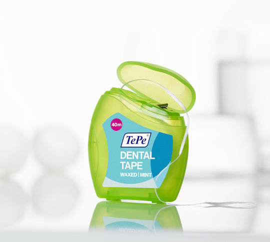 TePe Dental Tape Gewachst Zahnseide Mit Geschmack Minze 40m 1Stück