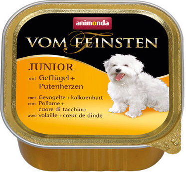 Animonda Vom Feinstein Wet Food for Puppies in Cans with Liver, Poultry, Meat, Beef and Turkey Grain-Free & Gluten-Free 150gr