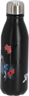 Kids Aluminium Water Bottle Black 600ml