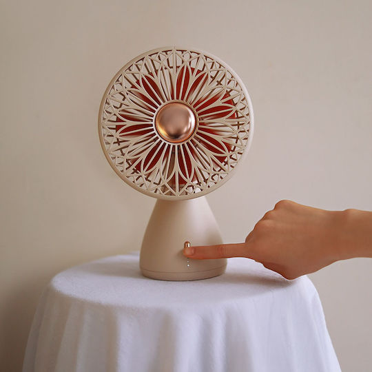 Sothing DSHJ-S-2113 Ventilator USB Reîncărcabil 2000mAh Bej