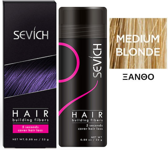 Sevich Hair Building Fibers with Keratin Hair Building Medium Blonde 25gr