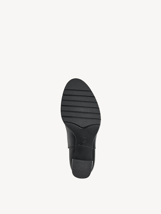 Damen Chelsea Stiefeletten mit hohem Absatz Schwarz