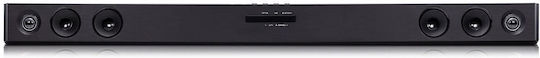 LG SQC2 Soundbar 2.1 Bluetooth 300W με Ασύρματο Subwoofer και Τηλεχειριστήριο Μαύρο