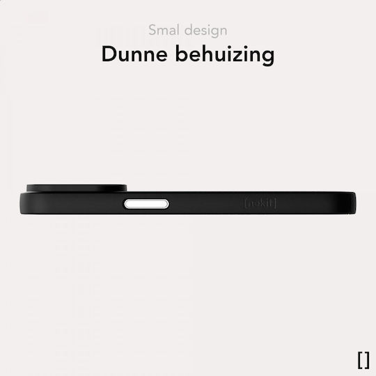 Nekit 1mm Umschlag Rückseite Kunststoff 1mm Schwarz (iPhone 14)