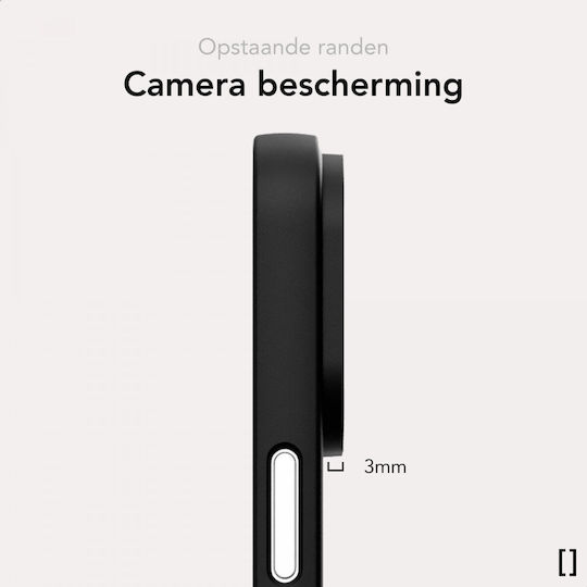Nekit 1mm Umschlag Rückseite Kunststoff 1mm Schwarz (iPhone 13 Pro)