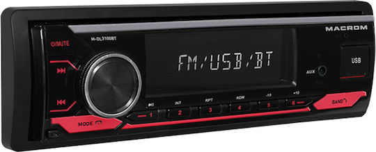 Macrom Ραδιόφωνο Αυτοκινήτου 1 DIN (Bluetooth/USB)