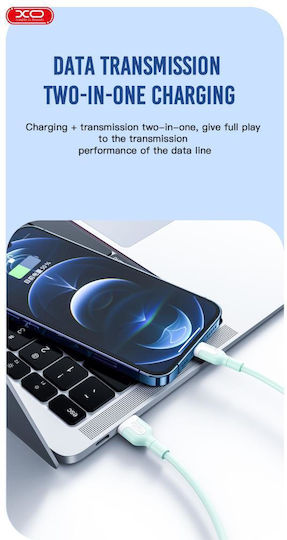 XO NB212 USB 2.0 Cable USB-C male - USB-A Μπλε 1m 16.005.0208
