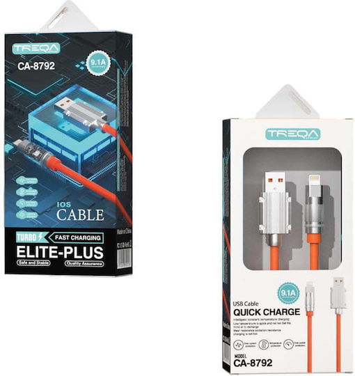 AGC CA-8792 USB-A zu Lightning Kabel Orange 1m (30502141)