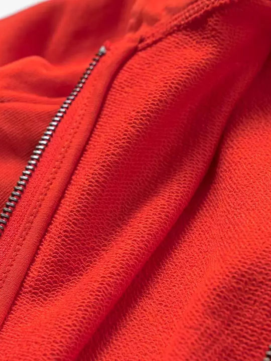 Kids Sweatshirt Cardigan with Hood Orange Active