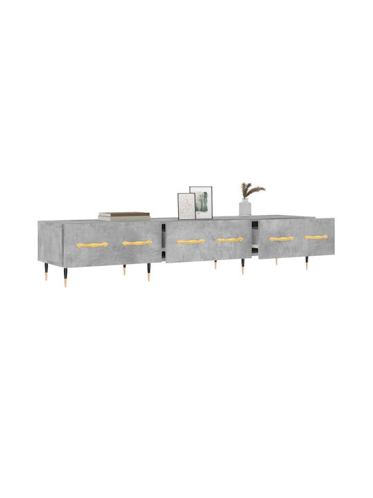 Gray TV Stand L150xD36xH30cm