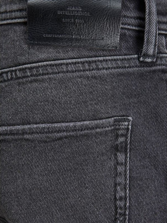 Mike Pantaloni Jeans pentru Bărbați Cropped Black