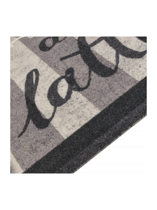 vidaXL Kitchen Mat Runner with Anti-slip Underlay Black 45x150εκ.