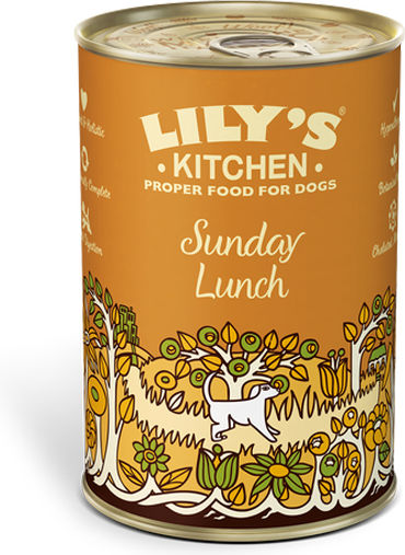 Lily's Kitchen Sunday Lunch Υγρή Τροφή Σκύλων σε Κονσέρβα με Κοτόπουλο 400gr