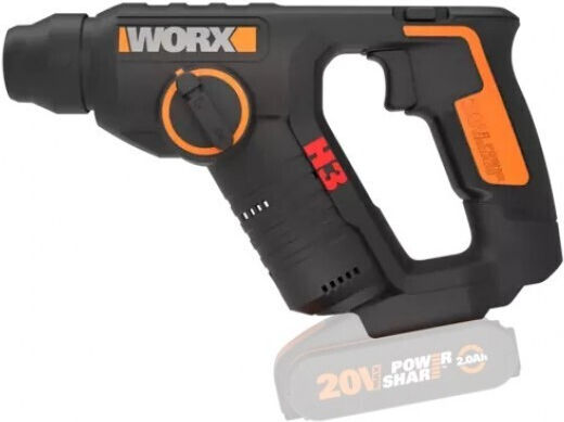 Worx Impact Demolition Hammer Battery 20V Solo with Chuck SDS Plus WX394.91